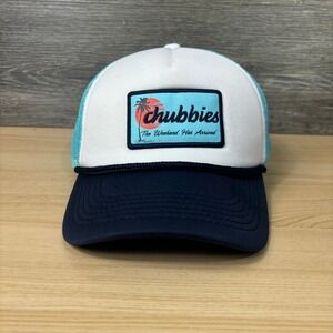 Chubbies Hat Cap Snapback Blue Rope Trucker Beach Swimming Adjustable